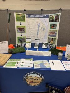 A student posterboard with stormwater information.