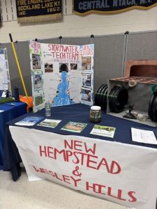 A student posterboard with stormwater information.